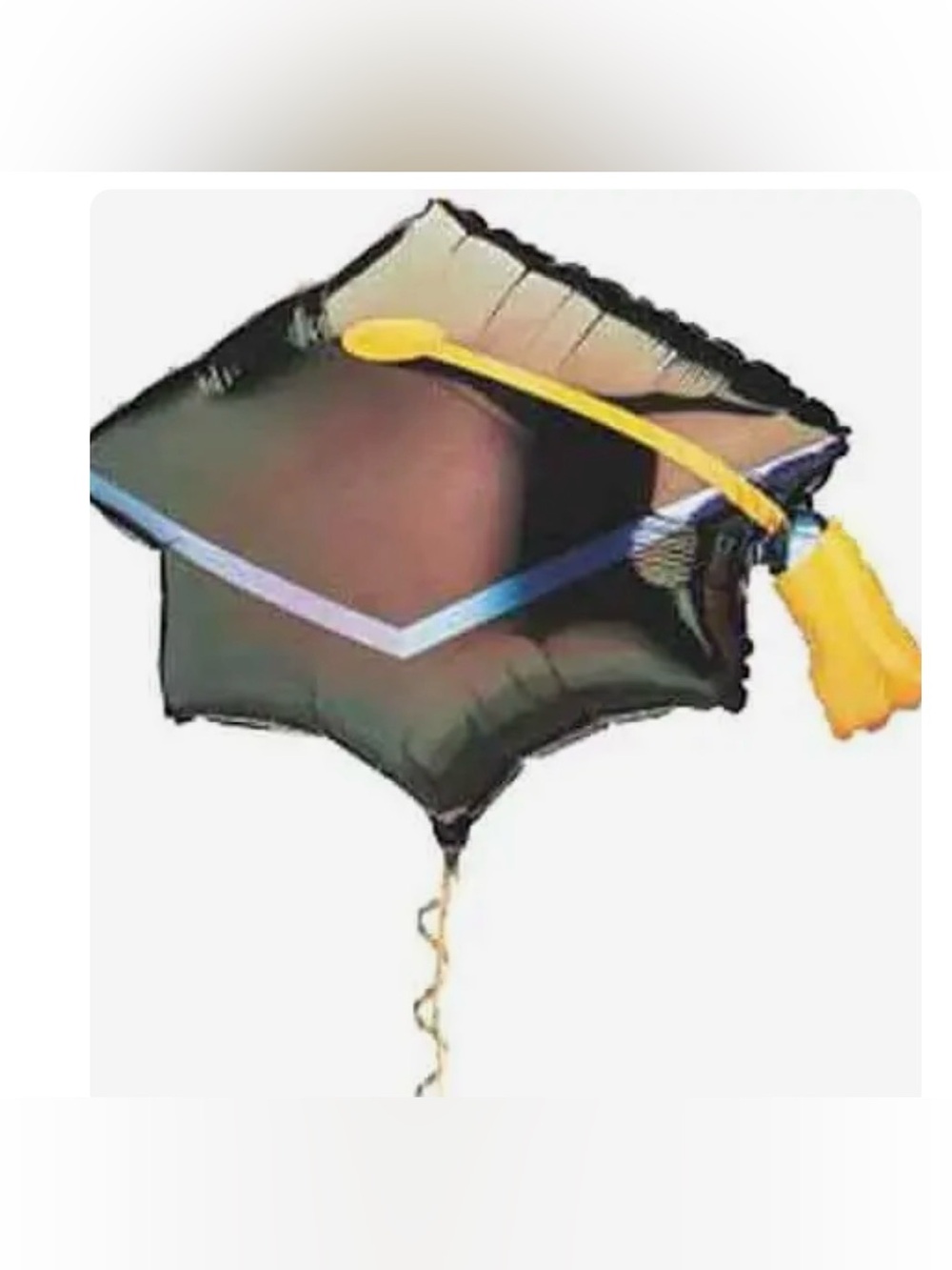 31" Graduation Cap Mylar Balloon Black G18 Party Decorations Inflatables